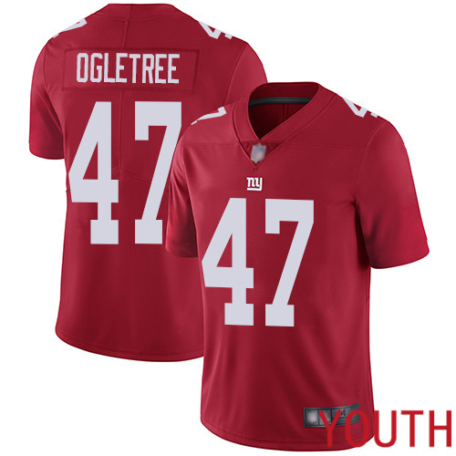 Youth New York Giants #47 Alec Ogletree Red Limited Red Inverted Legend Football NFL Jersey->youth nfl jersey->Youth Jersey